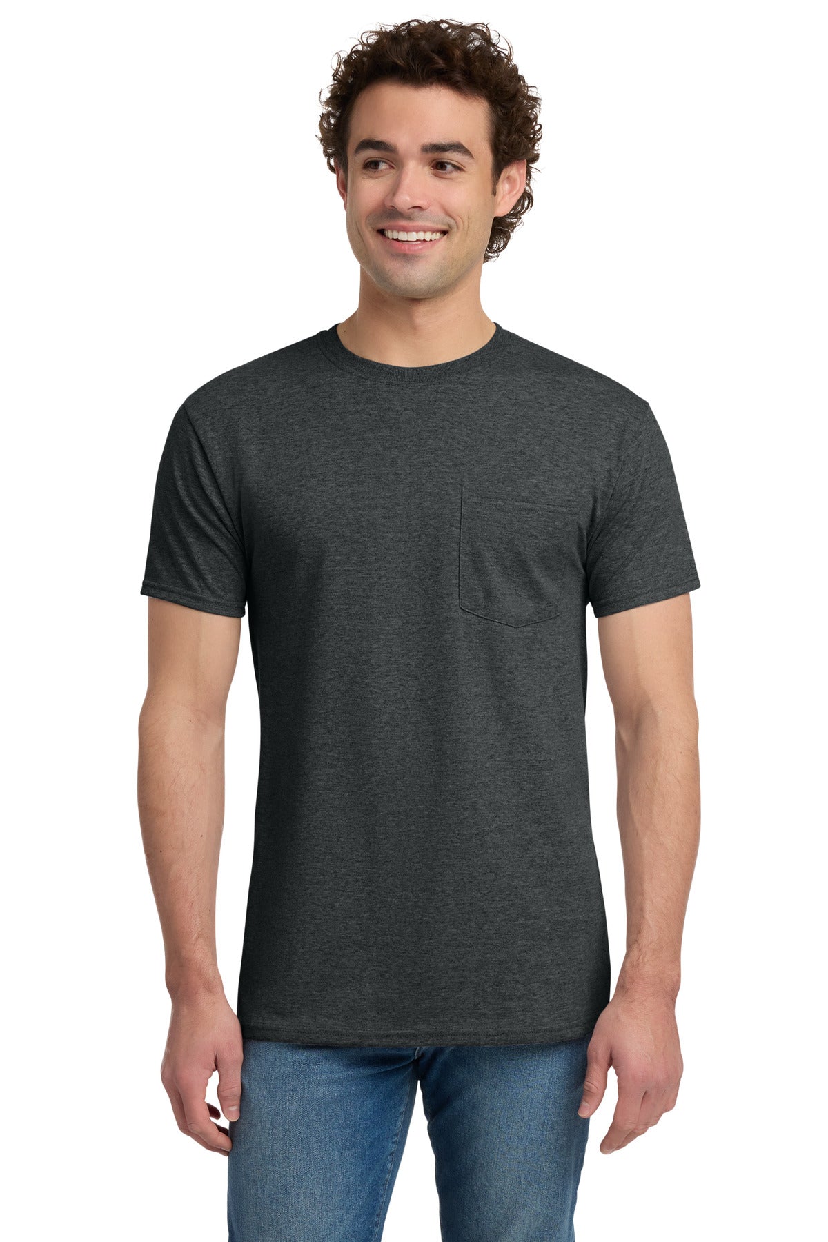 Jerzees® Dri-Power® 50/50 Cotton/Poly Pocket T-Shirt - 29MP