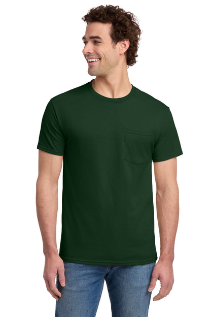 Jerzees® Dri-Power® 50/50 Cotton/Poly Pocket T-Shirt - 29MP