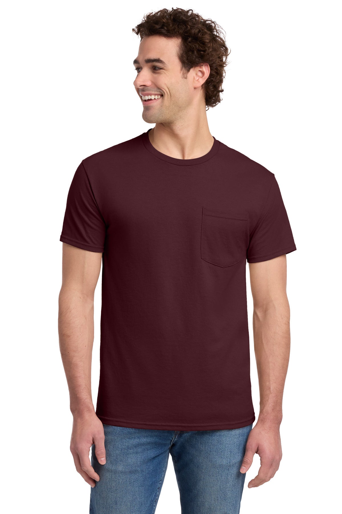 Jerzees® Dri-Power® 50/50 Cotton/Poly Pocket T-Shirt - 29MP
