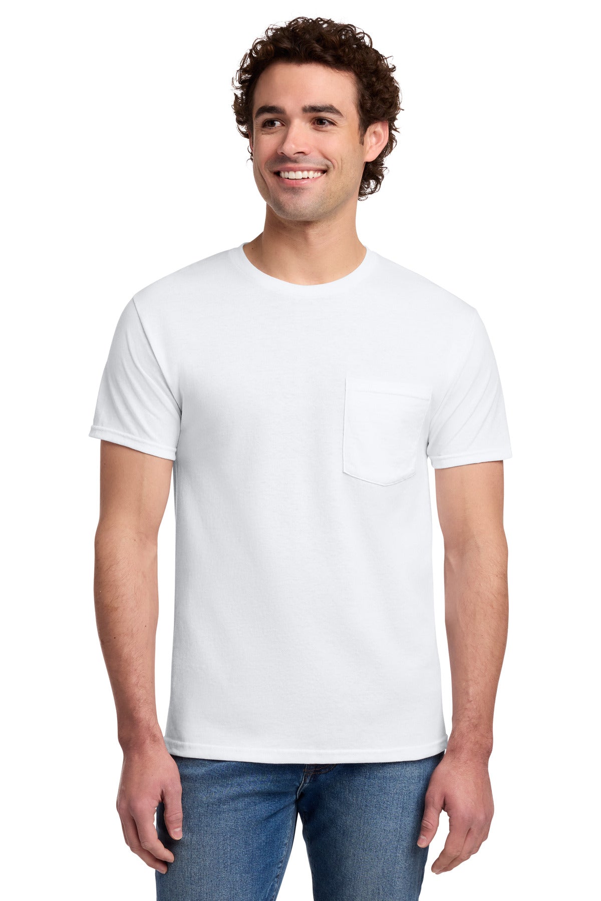 Jerzees® Dri-Power® 50/50 Cotton/Poly Pocket T-Shirt - 29MP