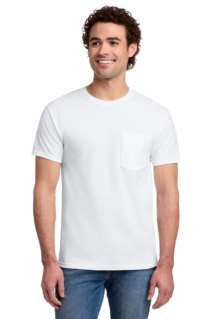 Jerzees® Dri-Power® 50/50 Cotton/Poly Pocket T-Shirt - 29MP